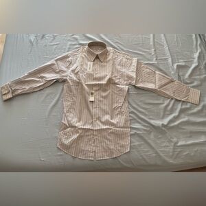 Calvin Klein Men’s White and Black Stripe Shirt